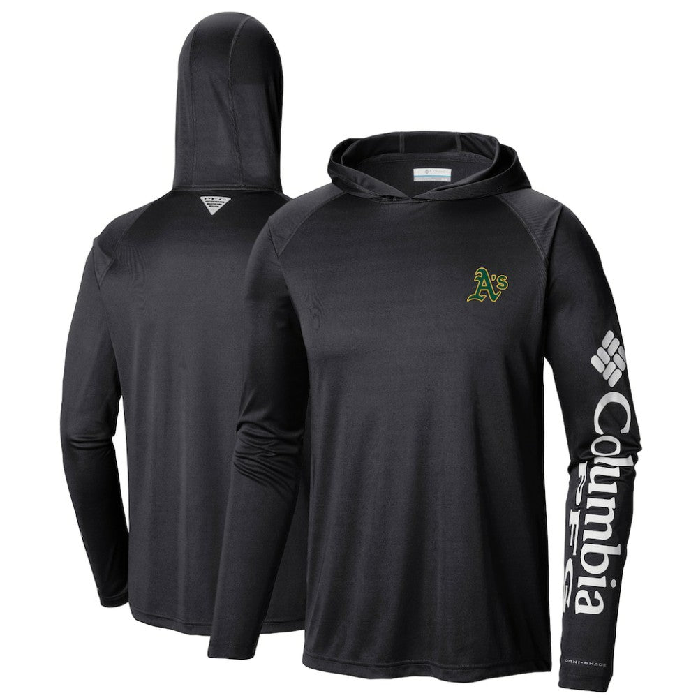 Athletics Columbia Terminal Tackle Long Sleeve Hoodie T-Shirt - Black Hoodies