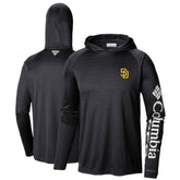 San Diego Padres Columbia Terminal Tackle Long Sleeve Hoodie T-Shirt - Black Hoodies
