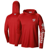 Washington Nationals Columbia Terminal Tackle Long Sleeve Hoodie T-Shirt - Red Hoodies