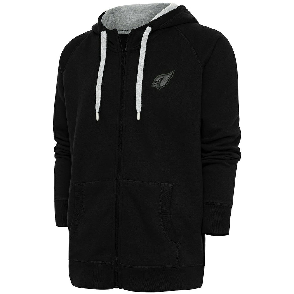 Arizona Cardinals Antigua Tonal Logo Victory Full-Zip Hoodie - Black Hoodies