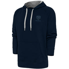 Chicago Bears Antigua Tonal Logo Victory Pullover Hoodie - Navy Hoodies