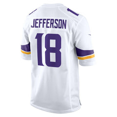 Justin Jefferson Minnesota Vikings Game Player Jersey - White Jerseys