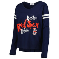 Boston Red Sox Touch Women's Free Agent Long Sleeve T-Shirt - Navy T-shirts