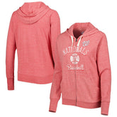 Washington Nationals Touch Women's Training Camp Tri-Blend Lightweight Full-Zip Hoodie - Red Hoodies
