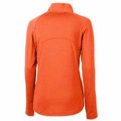 Tampa Bay Buccaneers Cutter & Buck Women's Throwback Logo Adapt Eco Knit Stretch Recycled Half-Zip Pullover Top - Orange Pullover