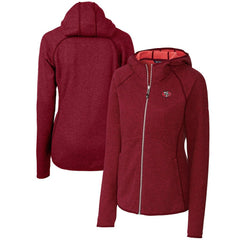 San Francisco 49ers Cutter & Buck Women's Throwback Logo Mainsail Full-Zip Jacket - Scarlet Jackets