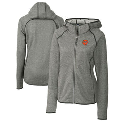 Cincinnati Bengals Cutter & Buck Women's Throwback Logo Mainsail Full-Zip Jacket - Heather Gray Jackets