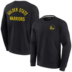 Golden State Warriors Unisex Elements Super Soft Fleece Pullover Sweatshirt Black - Fanatics