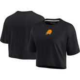 Phoenix Suns Women's Elements Super Soft Boxy Cropped T-Shirt Black - Fanatics
