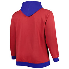 Buffalo Bills Big & Tall Big Face Pullover Hoodie - Red/Royal Hoodies
