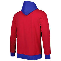 New York Giants Big & Tall Big Face Pullover Hoodie - Red/Royal Hoodies