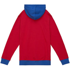 New England Patriots Big & Tall Big Face Pullover Hoodie - Red/Navy Hoodies