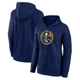 Denver Nuggets Women's Team Primary Logo Pullover Hoodie Navy