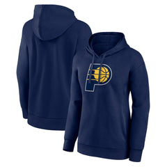 Indiana Pacers Women's Team Primary Logo Pullover Hoodie Navy outlet