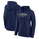 New Orleans Pelicans Women's Team Primary Logo Pullover Hoodie Navy