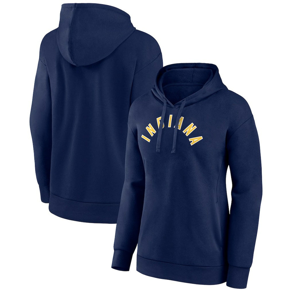 Indiana Pacers Women's Wordmark Alt Pullover Hoodie Navy