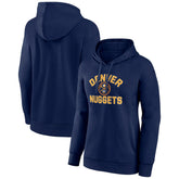 Denver Nuggets Women's Overtime Pullover Hoodie Navy outlet