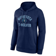 Minnesota Timberwolves Women's Team Overtime Pullover Hoodie Navy outlet