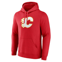 Calgary Flames Fanatics Primary Team Logo Pullover Hoodie - Red | US 5133128