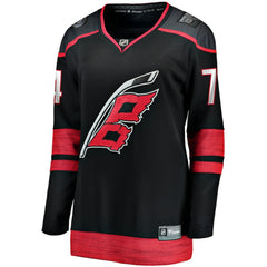 Jaccob Slavin Carolina Hurricanes Fanatics Women's Home Breakaway Player Jersey - Black | US 5135861