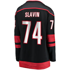 Jaccob Slavin Carolina Hurricanes Fanatics Women's Home Breakaway Player Jersey - Black | US 5135861