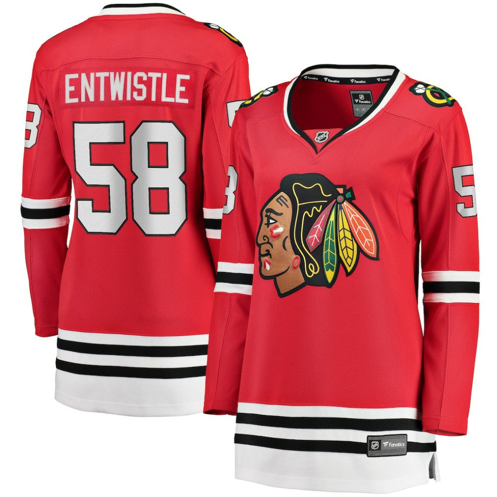 MacKenzie Entwistle Chicago Blackhawks Fanatics Women's Home Breakaway Player Jersey - Red | US 5135887