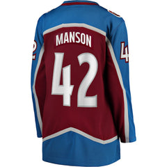 Josh Manson Colorado Avalanche Fanatics Women's Home Breakaway Player Jersey - Burgundy | US 5135901