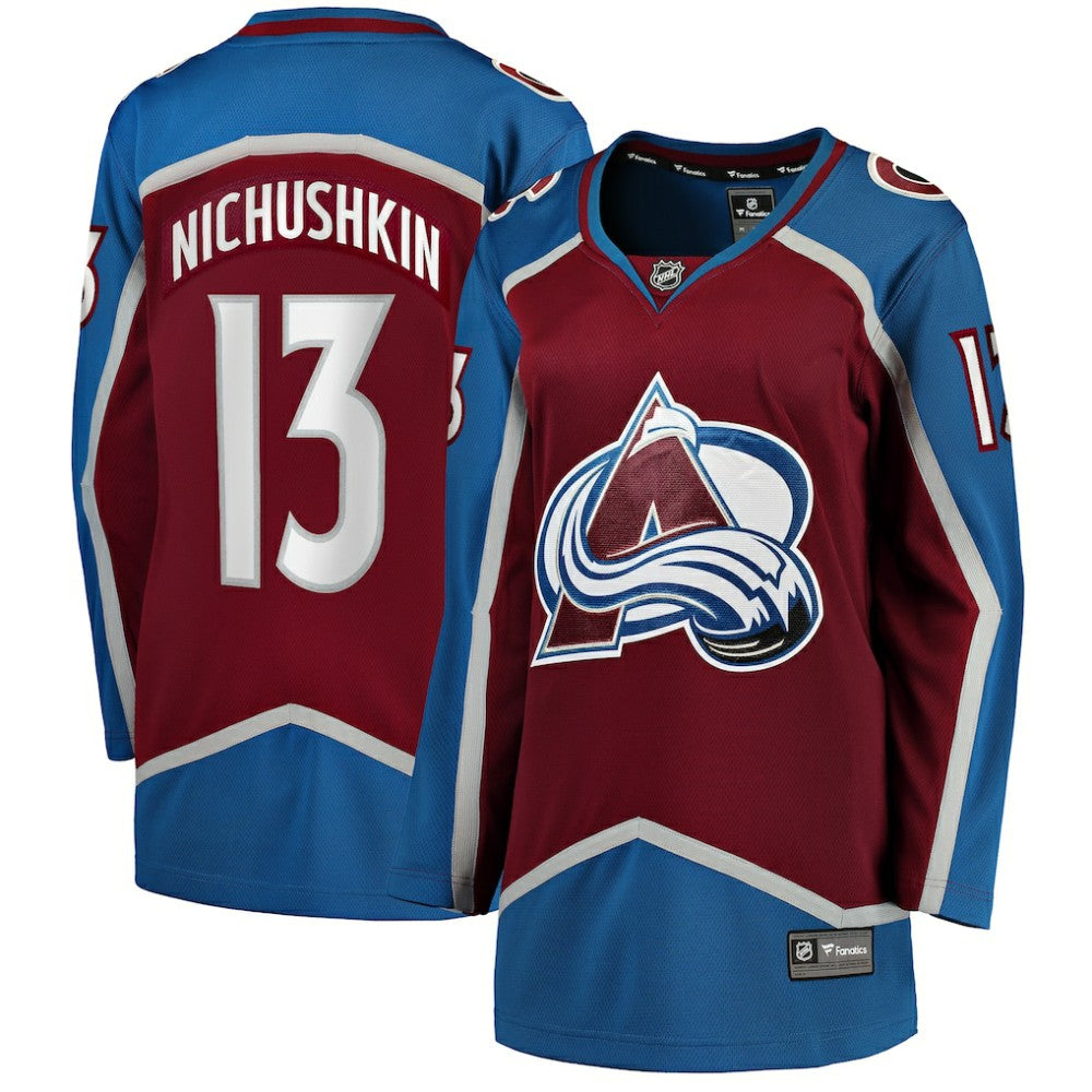 Valeri Nichushkin Colorado Avalanche Fanatics Women's Home Breakaway Player Jersey - Burgundy | US 5135903