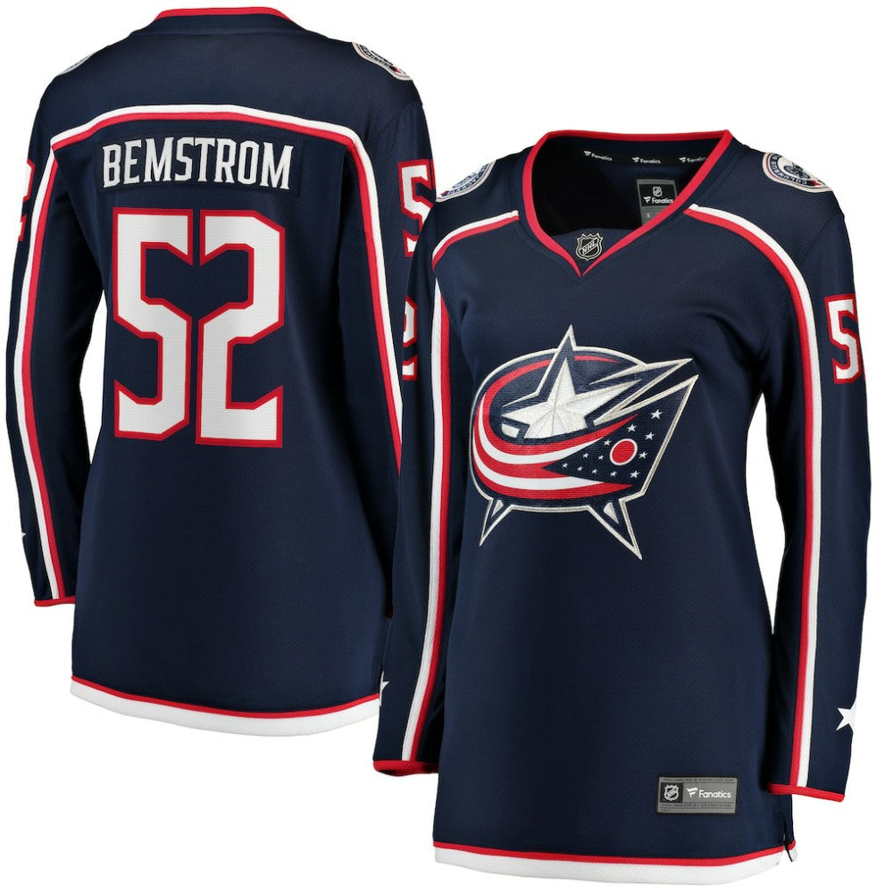 Emil Bemstrom Columbus Blue Jackets Fanatics Women's Home Breakaway Player Jersey - Navy | US 5135904