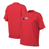 USMNT Women's Swoosh T-Shirt Red - Nike cheap