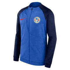 Club America Male Youth 2023/24 Academy Pro Anthem Fitted Raglan Performance Full-Zip Jacket Blue