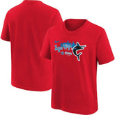 Miami Marlins Nike Youth City Connect Graphic T-Shirt - Red T-shirts
