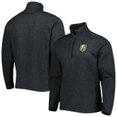 Vegas Golden Knights Antigua Course Quarter-Zip Jacket - Heathered Black | US 5138524