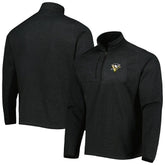 Pittsburgh Penguins Antigua Course Quarter-Zip Jacket - Heathered Black | US 5138525