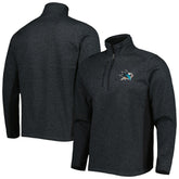 San Jose Sharks Antigua Course Quarter-Zip Jacket - Heathered Black | US 5138529