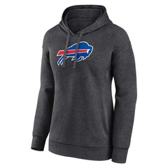 Buffalo Bills Women's Primary Logo Pullover Hoodie - Charcoal Hoodies