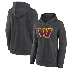 Washington Commanders Women's Primary Logo Pullover Hoodie - Charcoal Hoodies