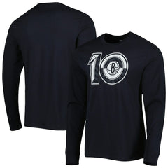 Brooklyn Nets '47 10th Anniversary Super Rival Long Sleeve T-Shirt Black - 47 brand