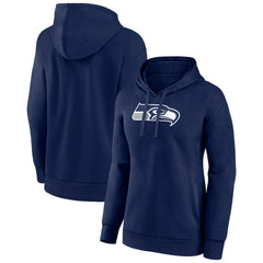 Seattle Seahawks Women's Primary Logo Pullover Hoodie - College Navy Hoodies