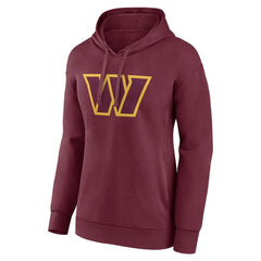 Washington Commanders Women's Primary Logo Pullover Hoodie - Burgundy Hoodies