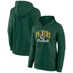 Green Bay Packers Women's Victory Script Pullover Hoodie - Green Hoodies