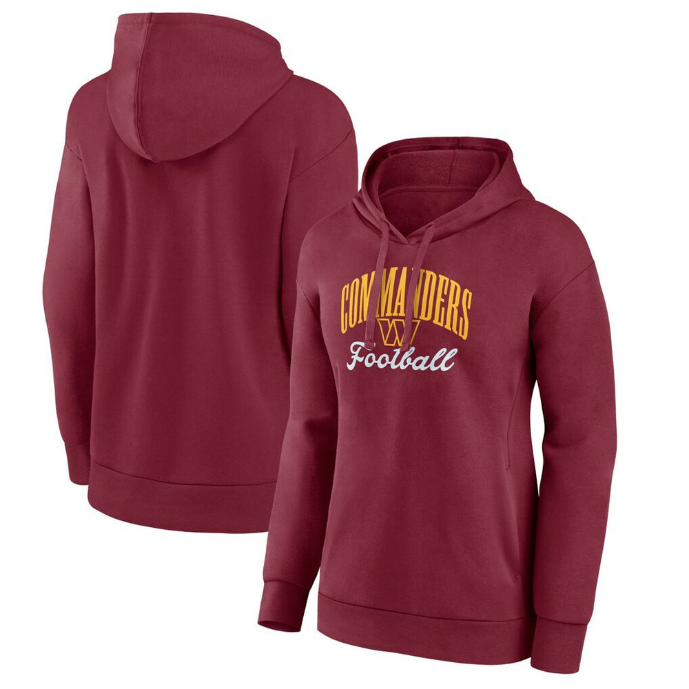 Washington Commanders Women's Victory Script Pullover Hoodie - Burgundy Hoodies