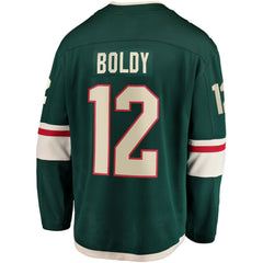 Matthew Boldy Minnesota Wild Fanatics Home Breakaway Player Jersey - Green | US 5146639