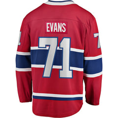 Jake Evans Montreal Canadiens Fanatics Home Breakaway Player Jersey - Red | US 5146648