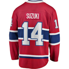 Nick Suzuki Montreal Canadiens Fanatics Home Captain Patch Breakaway Player Jersey - Red | US 5146650