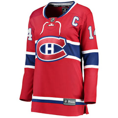 Nick Suzuki Montreal Canadiens Fanatics Women's Home Captain Patch Breakaway Player Jersey - Red | US 5146684