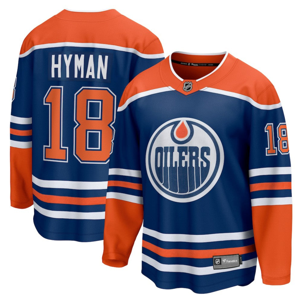 Zach Hyman Edmonton Oilers Fanatics Home Breakaway Player Jersey - Royal | US 5146733