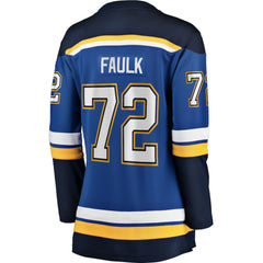 Justin Faulk St. Louis Blues Fanatics Women's Home Breakaway Player Jersey - Blue | US 5148709