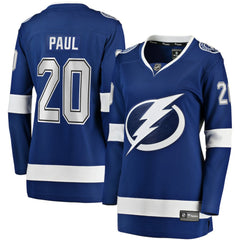 Nicholas Paul Tampa Bay Lightning Fanatics Women's Home Breakaway Player Jersey - Blue | US 5148718