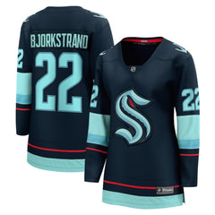Oliver Bjorkstrand Seattle Kraken Fanatics Women's Home Breakaway Player Jersey - Deep Sea Blue | US 5148748